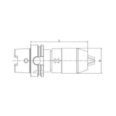 APU Drill Chuck Holder HSK63A-APU13-130~APU16-150 - Makotools Industrial Supply Tools for Metal Cutting